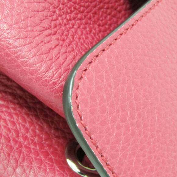 GUCCI Authentic Pink Leather Bamboo Backpack main image 7